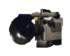 A rotating 3d image of a video camera